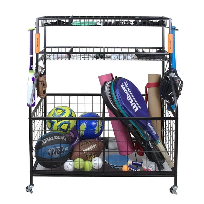Sports Equipment Storage Rack - 2026 Garage Sports Equipment Storage Organizer