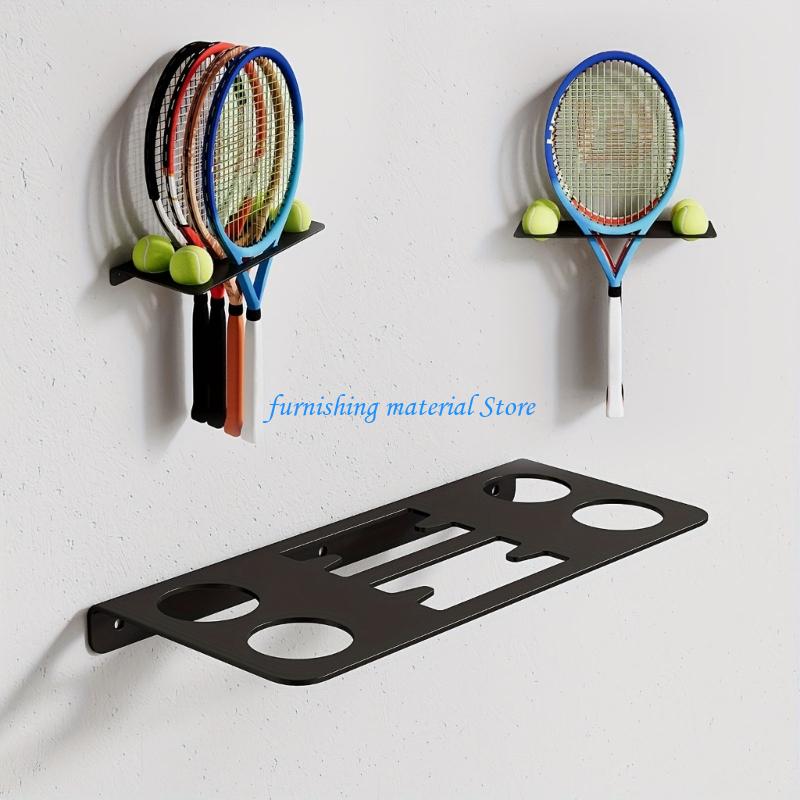 Y5GD Black Wall Mounted Tennis - Sports Equipment Holder 评论和价格