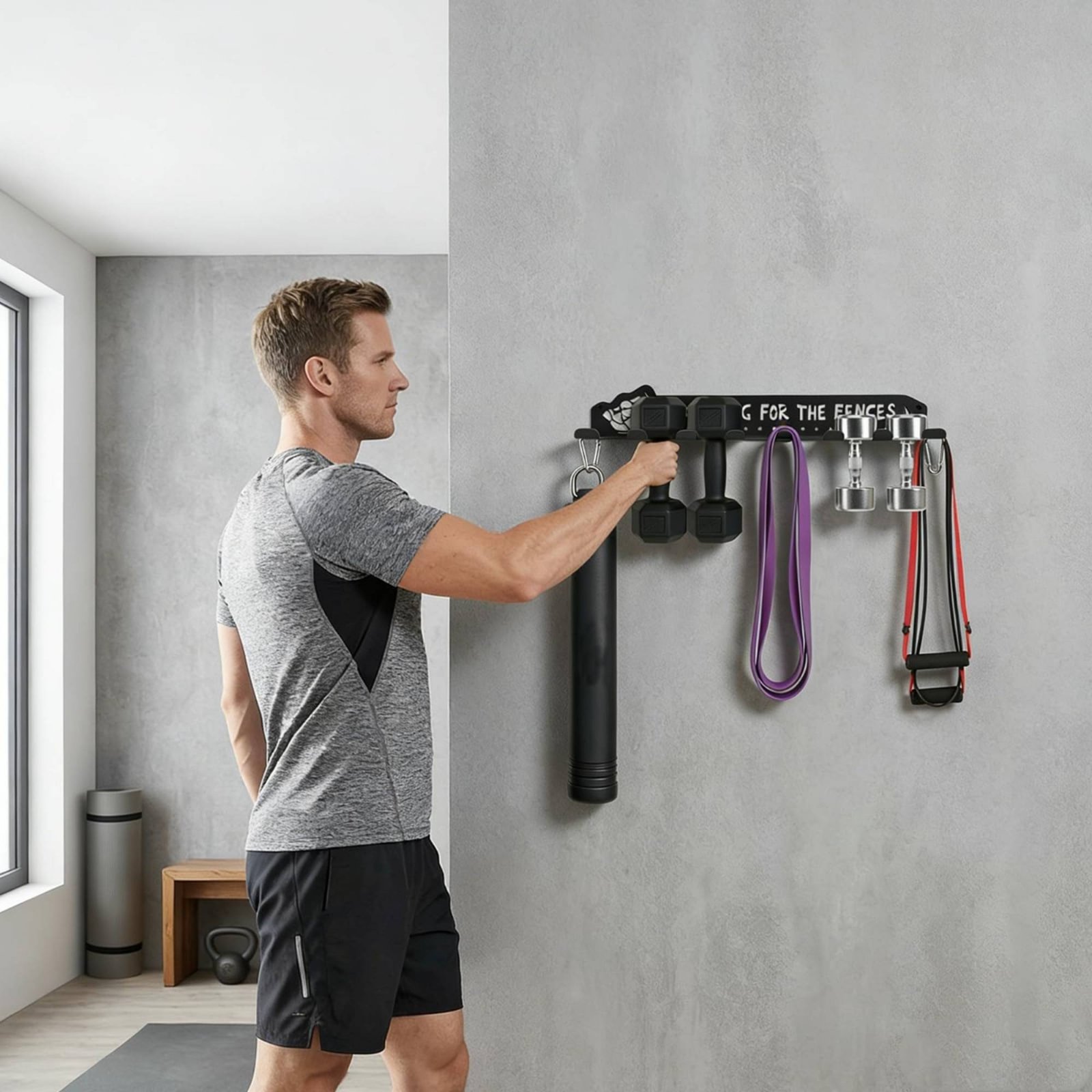 8 Hook Sports Equipment Rack H - Sports Equipment Organizer 评论和价格