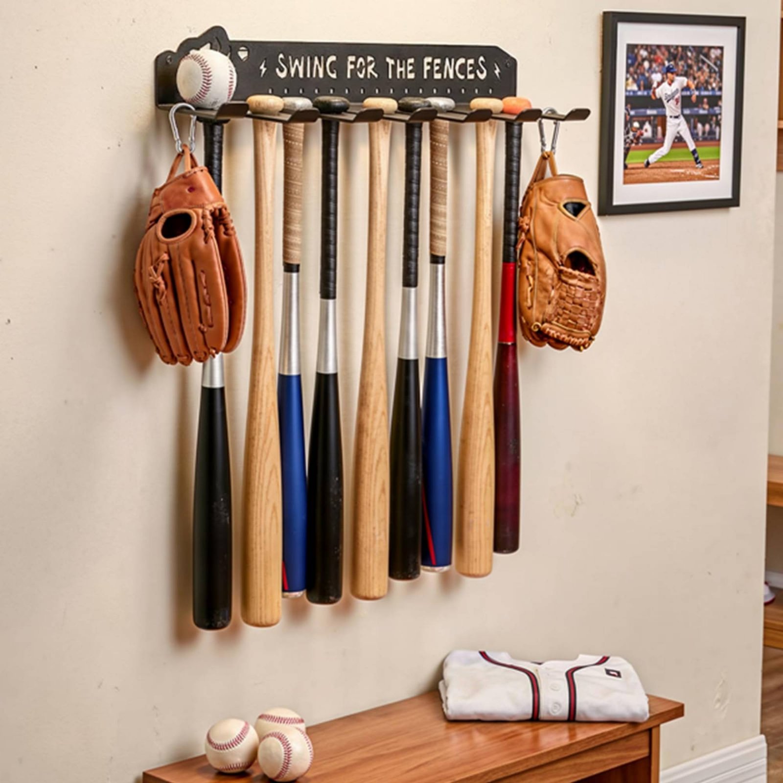 8 Hook Sports Equipment Rack H - Sports Equipment Organizer 评论和价格