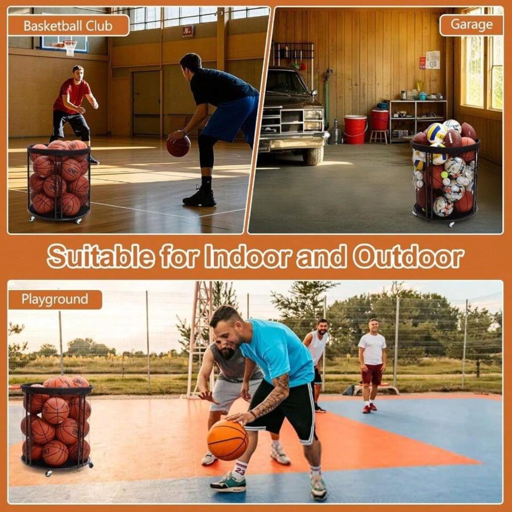Heavy Duty Ball Storage Bin Ca - Sports Equipment Storage Rack 评论和价格
