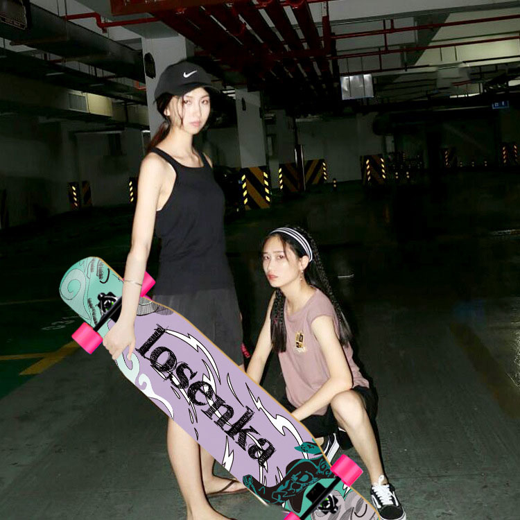 Women's Dance Longboard 110/12 - Skateboard Complete Deck 评论和价格