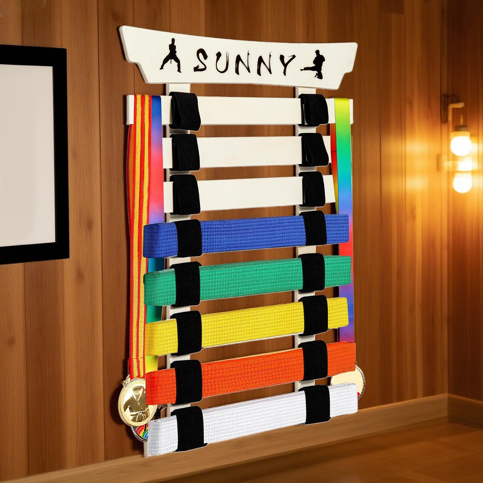 Karate Belt Rack Karate Belt O - Sports Equipment Organizer Rack 评论和价格