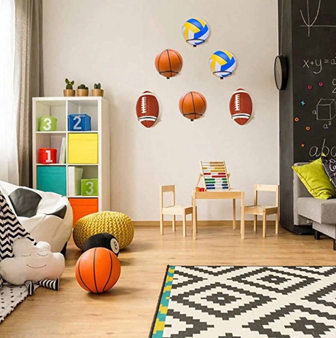 Space Saving Wall Mounted Bask - Sports Equipment Holder 评论和价格