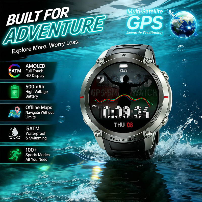 GPS Outdoor Sports Watch Equip - Sports Equipment In French 评论和价格