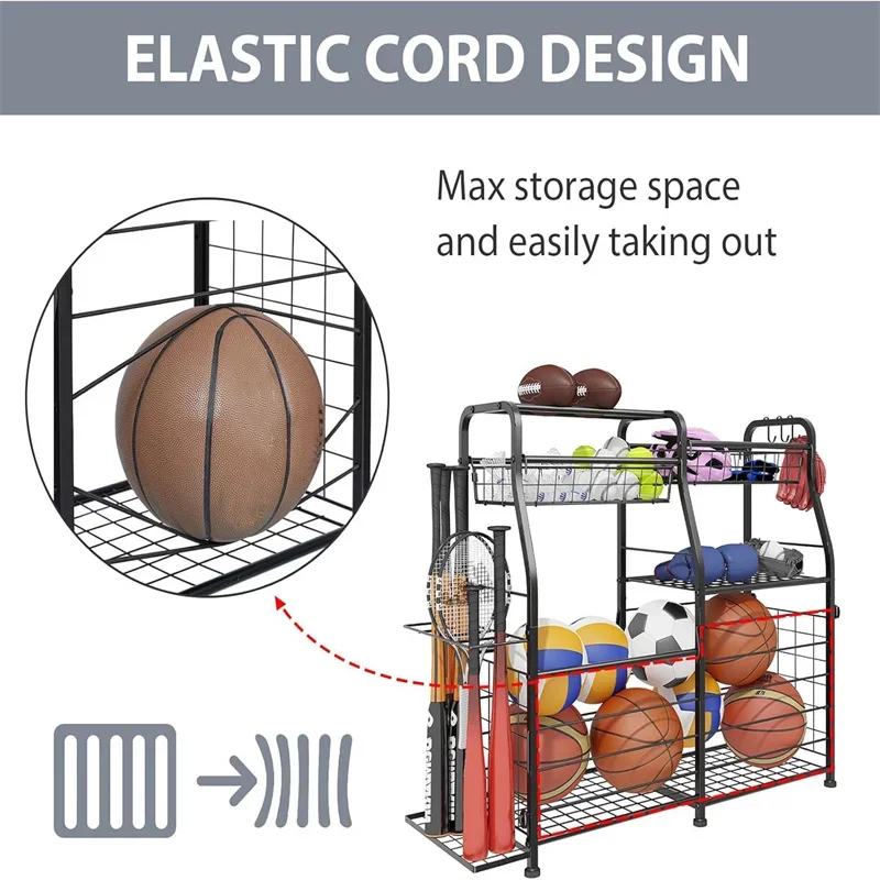 2026 Ball Storage Rack Garage  - Sports Equipment Storage Rack 评论和价格