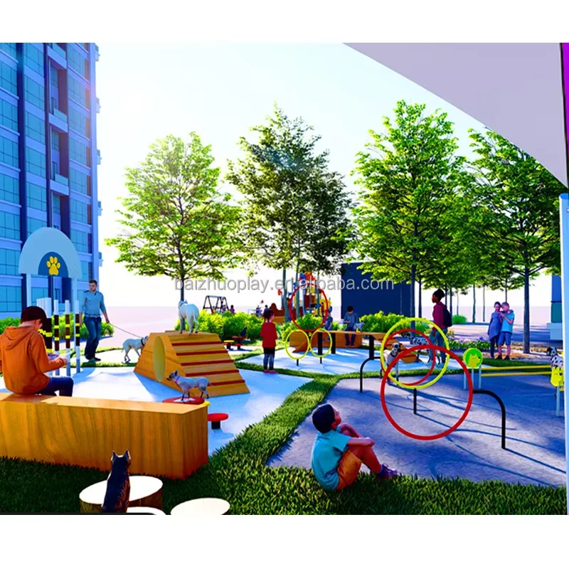 Outdoor Custom Pet Park Playgr - Sports Equipment And Facilities 评论和价格